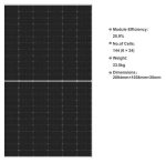 450W Güneş Paneli Half-Cut 144 Hücre - Görsel 2