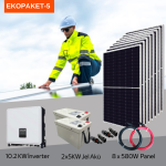 EkoPaket-5 Hazır Solar Paket (Jel Akü)