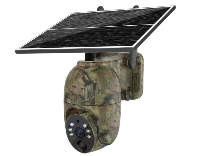 kamera 2 INOX-229 4G (KAMUFLAJLI) SOLAR PANELLİ MİNİ PTZ KAMERA - Görsel 1