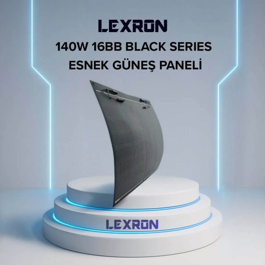 lexron-140w-16bb-black-series-topcon-esnek-gunes-paneli-1100x1100 LEXRON 140W 16BB BLACK SERIES TOPCON ESNEK GÜNEŞ PANELİ - Görsel 1