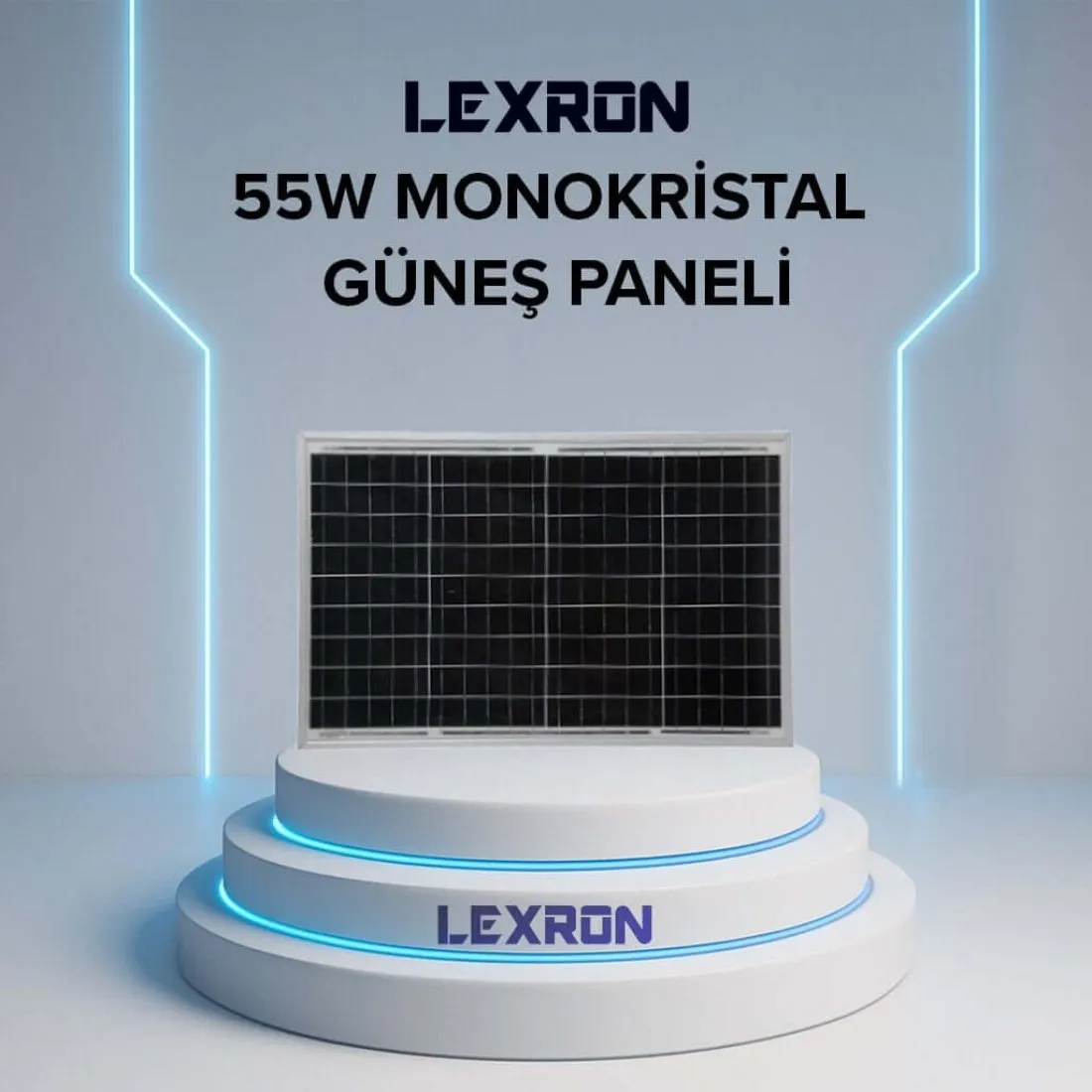 lexron-55w-monokristal-gunes-paneli-1100x1100 LEXRON 55W MONOKRİSTAL GÜNEŞ PANELİ - Görsel 1