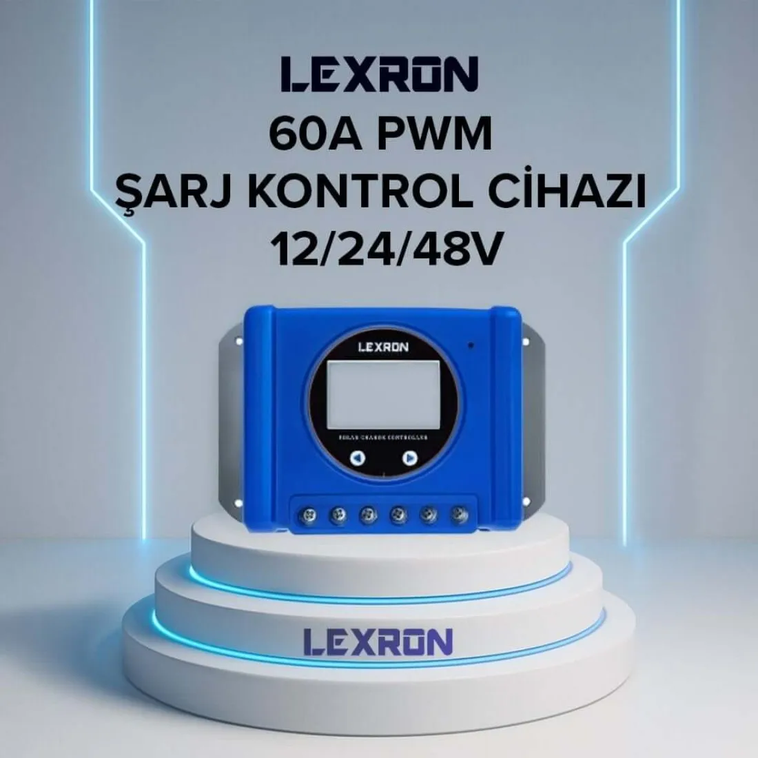 lexron-60a-pwm-sarj-kontrol-cihazi-1100x1100 Lexron 60A Pwm Şarj Kontrol Cihazı - Görsel 1