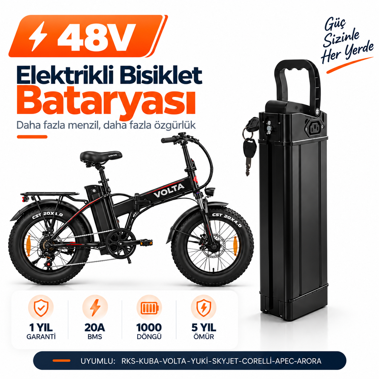 48v volta VOLTA VB2 48V Batarya Yenileme ve Kapasite Yükseltme - Görsel 1