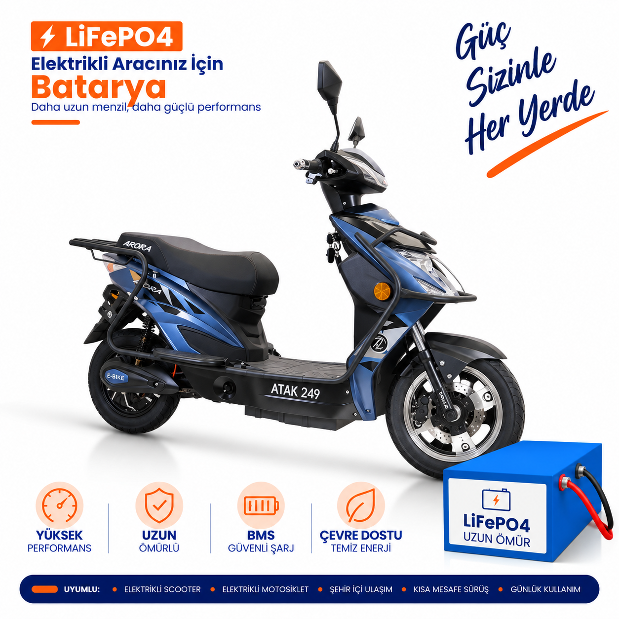 ARORA ATAK 249 Arora Atak 249 LiFePO4 Batarya Yenileme ve Kapasite Yükseltme - Görsel 1