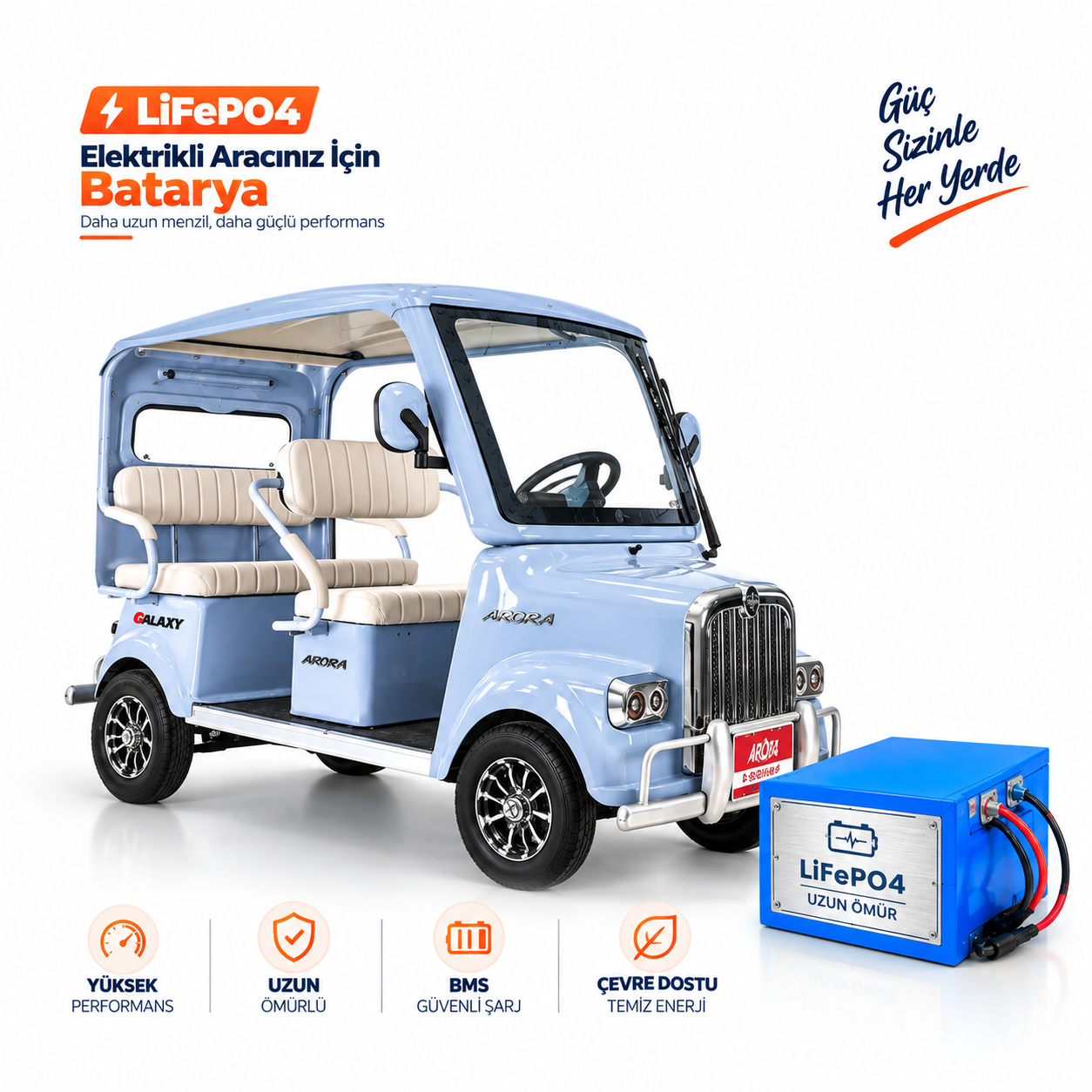 ARORA GALAXY STUDYO Arora GALAXY LiFePO4 Batarya Yenileme ve Kapasite Yükseltme - Görsel 1