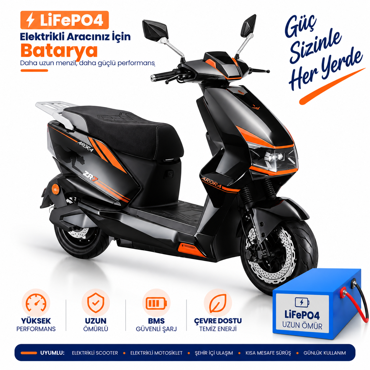 ARORA ZR2 Arora ZR2 LiFePO4 Batarya Yenileme ve Kapasite Yükseltme - Görsel 1