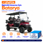 Motolux GOLF ARABASI YT-A2.4+2 Bluetoothlu LiFePO4 Batarya Yenileme ve Kapasite Yükseltme
