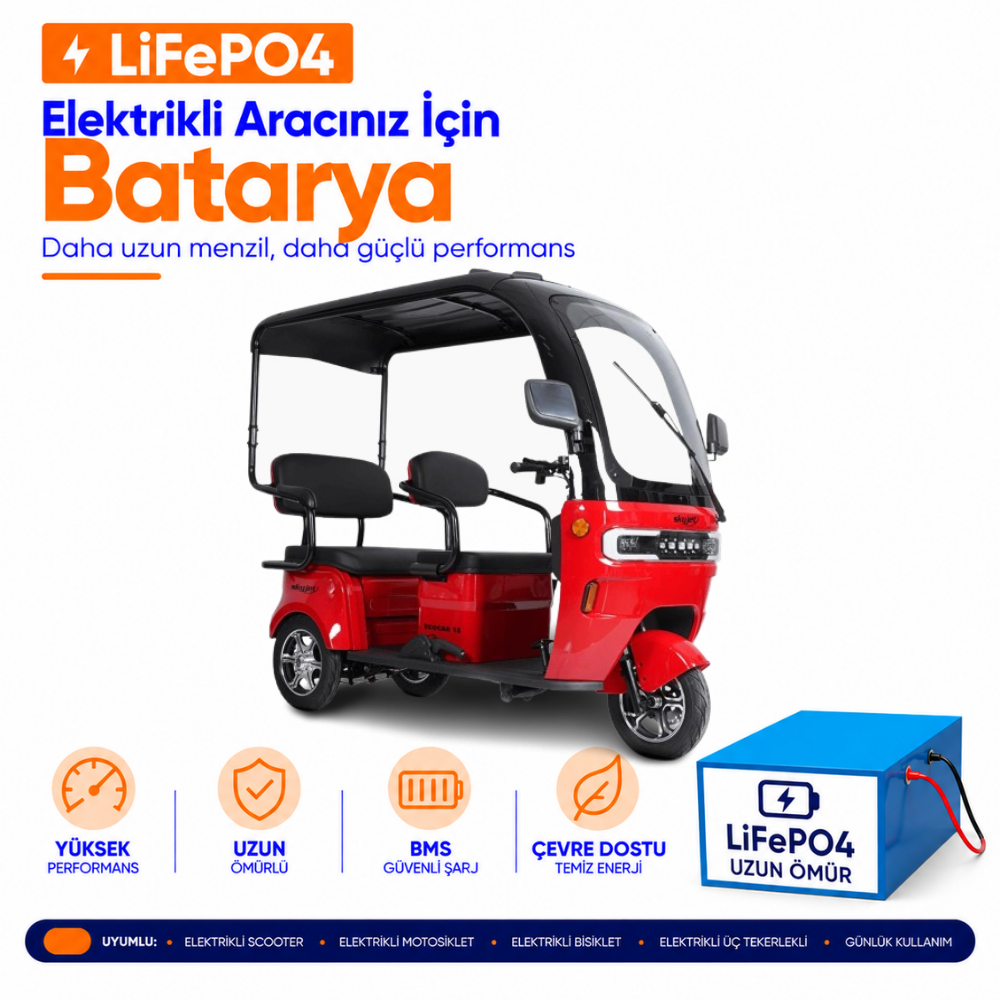Skyjet EcoCar15 Skyjet EcoCar15 LiFePO4 Batarya Yenileme ve Kapasite Yükseltme - Görsel 1