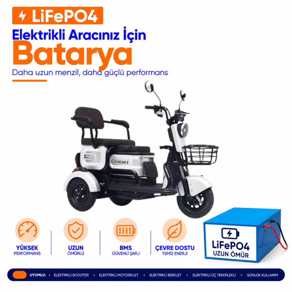 Skyjet EcoCar5 Skyjet EcoCar5 LiFePO4 Batarya Yenileme ve Kapasite Yükseltme - Görsel 1