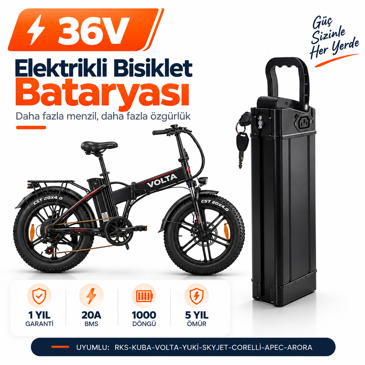 VOLTA 36V STUDYO VOLTA VB1 Batarya Yenileme ve Kapasite Yükseltme - Görsel 1