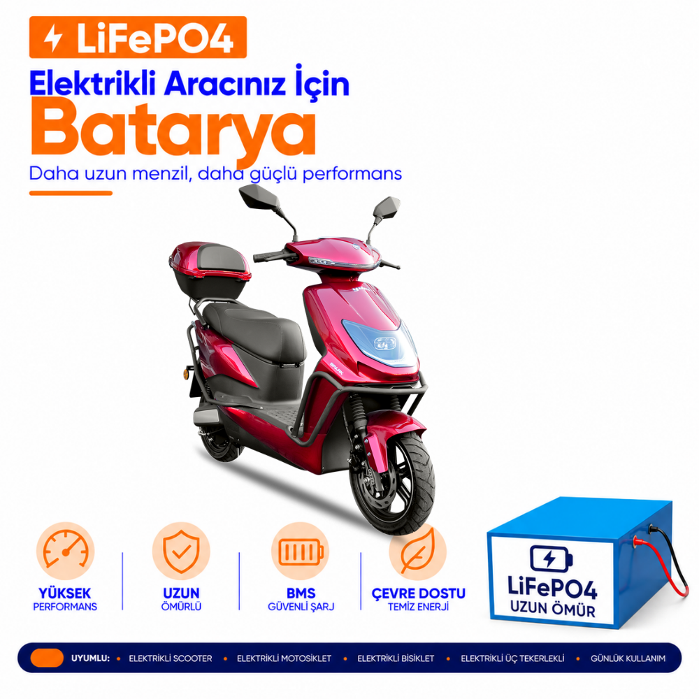YUKİ YK-50 SPARK Yuki YK-50 SPARK NEW LiFePO4 Batarya Yenileme ve Kapasite Yükseltme - Görsel 1