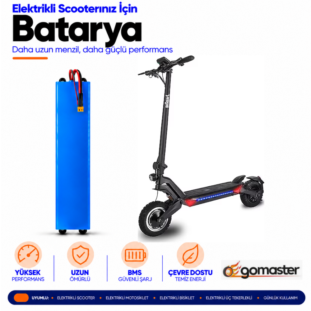 gosmart vr500 Gosmart VR500 Scooter Batarya Yenileme ve Kapasite Yükseltme - Görsel 1