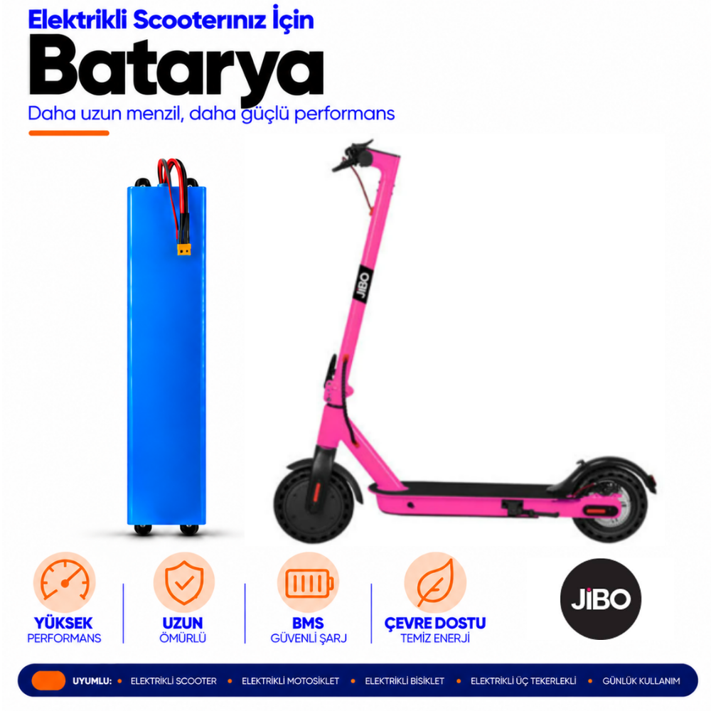jibo jb503 Jibo JB-503 Scooter Batarya Yenileme ve Kapasite Yükseltme - Görsel 1