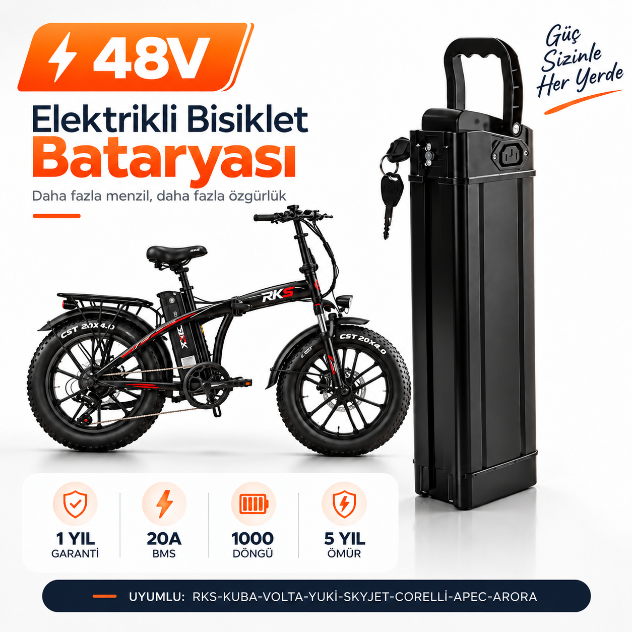 rks 48v model RKS Neron-M 48V Batarya Yenileme ve Kapasite Yükseltme - Görsel 1