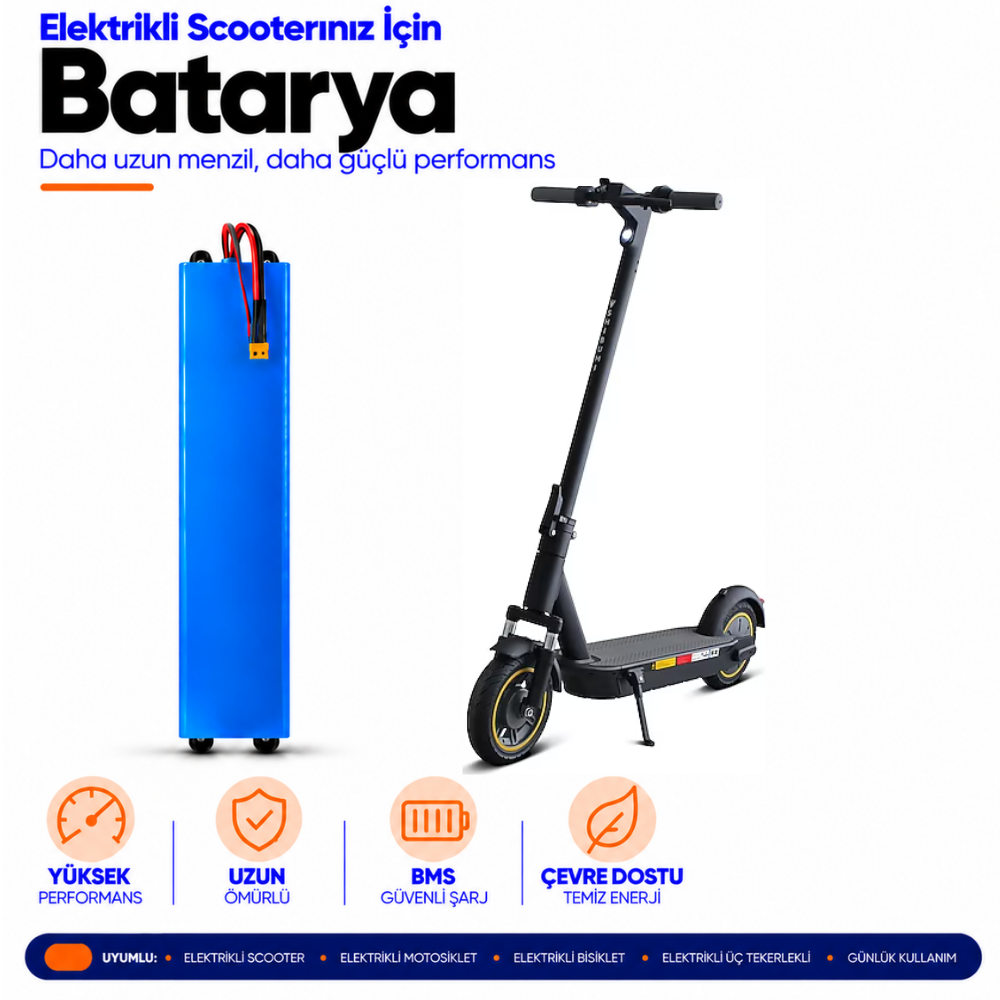 shibumi kick Shibumi Kick Scooter Batarya Yenileme ve Kapasite Yükseltme - Görsel 1