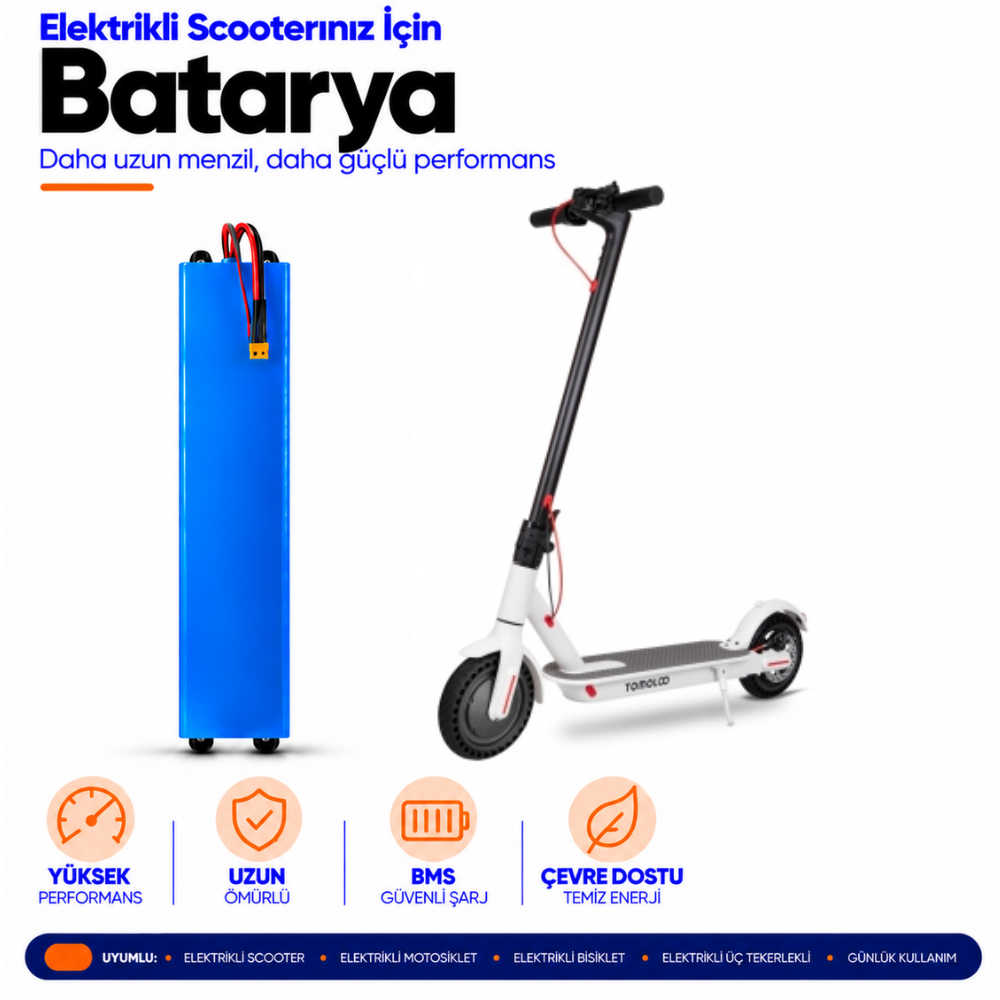 tomolco h7 Tomolco H7 Scooter Batarya Yenileme ve Kapasite Yükseltme - Görsel 1